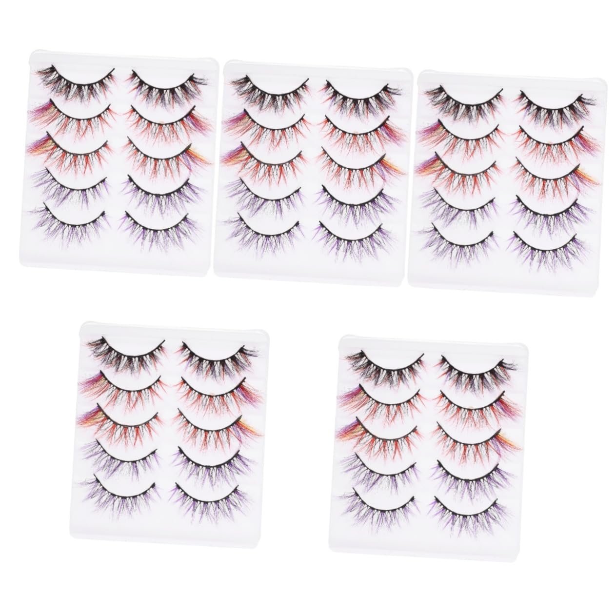 Вії Angoily 25 Paar Farbige Falsche Nachahmung 8d Flauschige Kleidung, фото №1