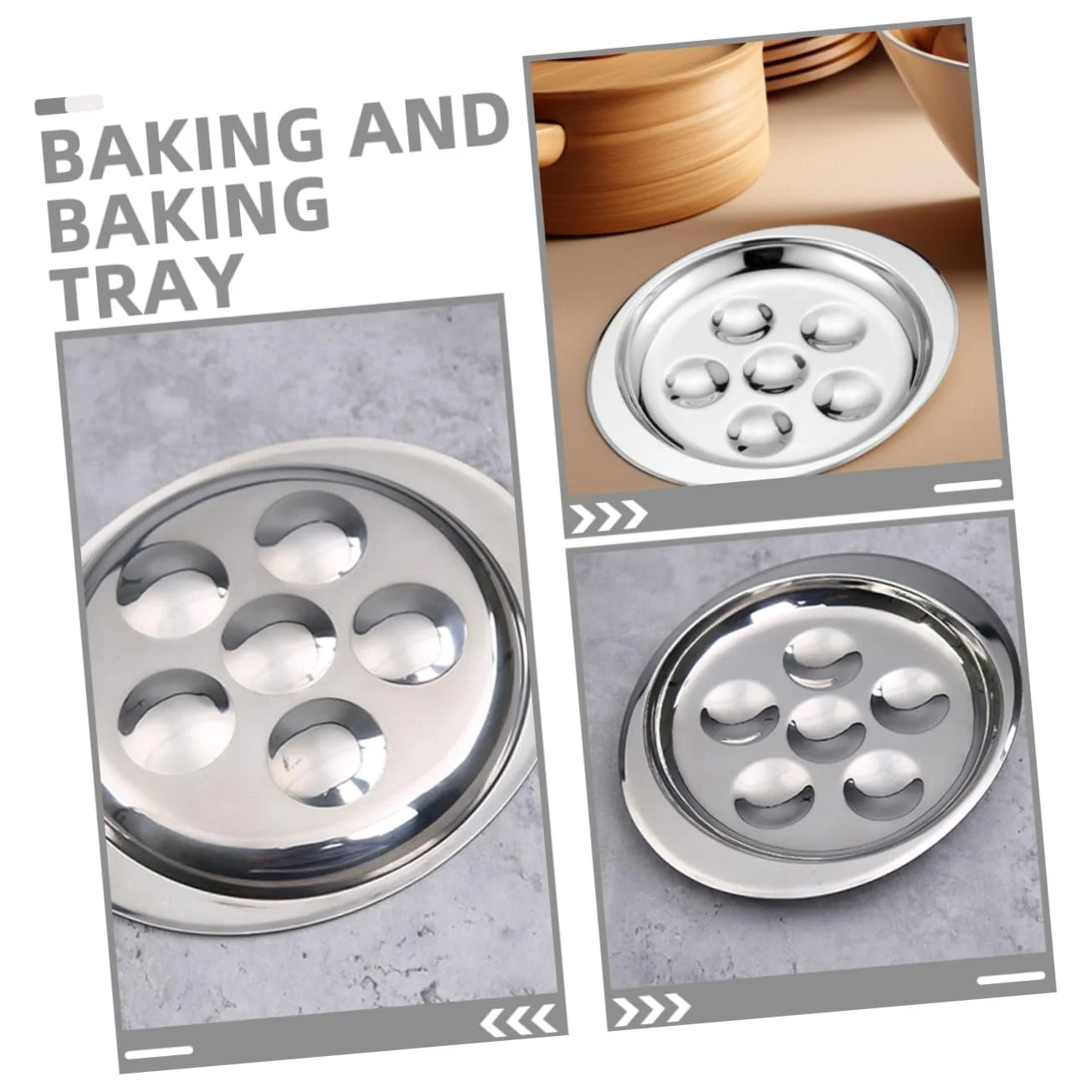 Форма для запекания улиток IMIKEYA на 6 отверстий 2 шт., фото №3