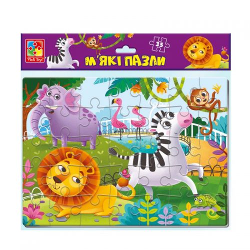 Мягкие пазлы Зоопарк А4 35 эл [tsi148858-TSI], фото №1
