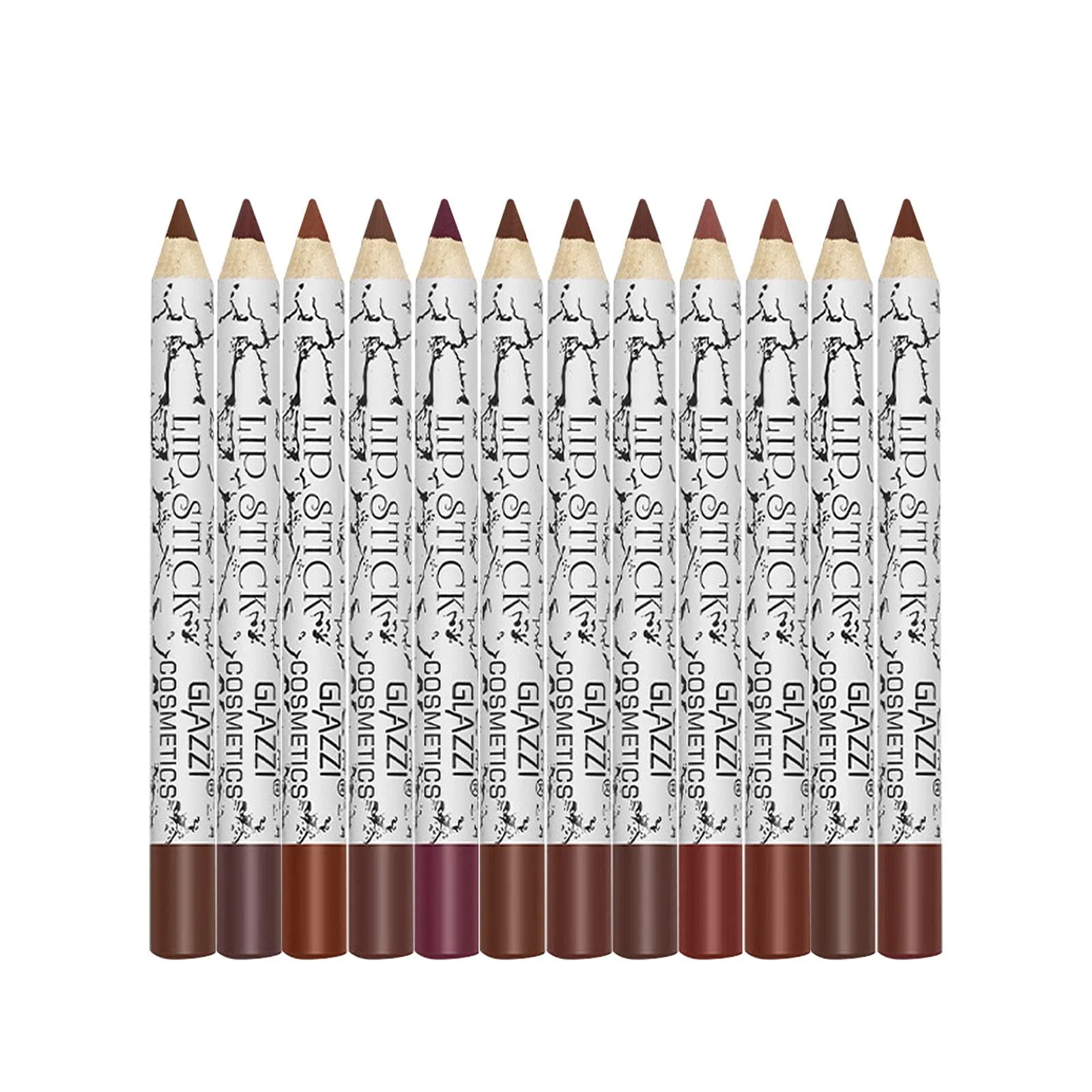 Набір олівців для губ PAOMIAN Матові Водостійкі з поворотним механізмом, фото №1