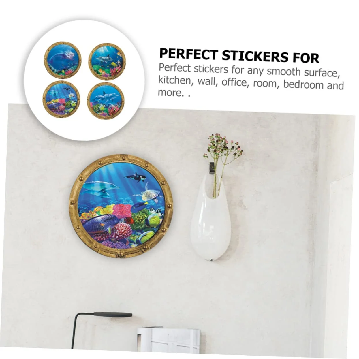 Наклейки на стіну Toyvian Underwater World 4 шт., фото №8