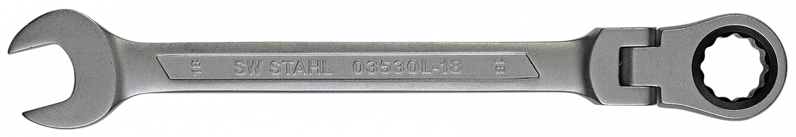 Комбінований тріскачковий ключ SW-STAHL 03530L-18 18 мм з шарніром, фото №2