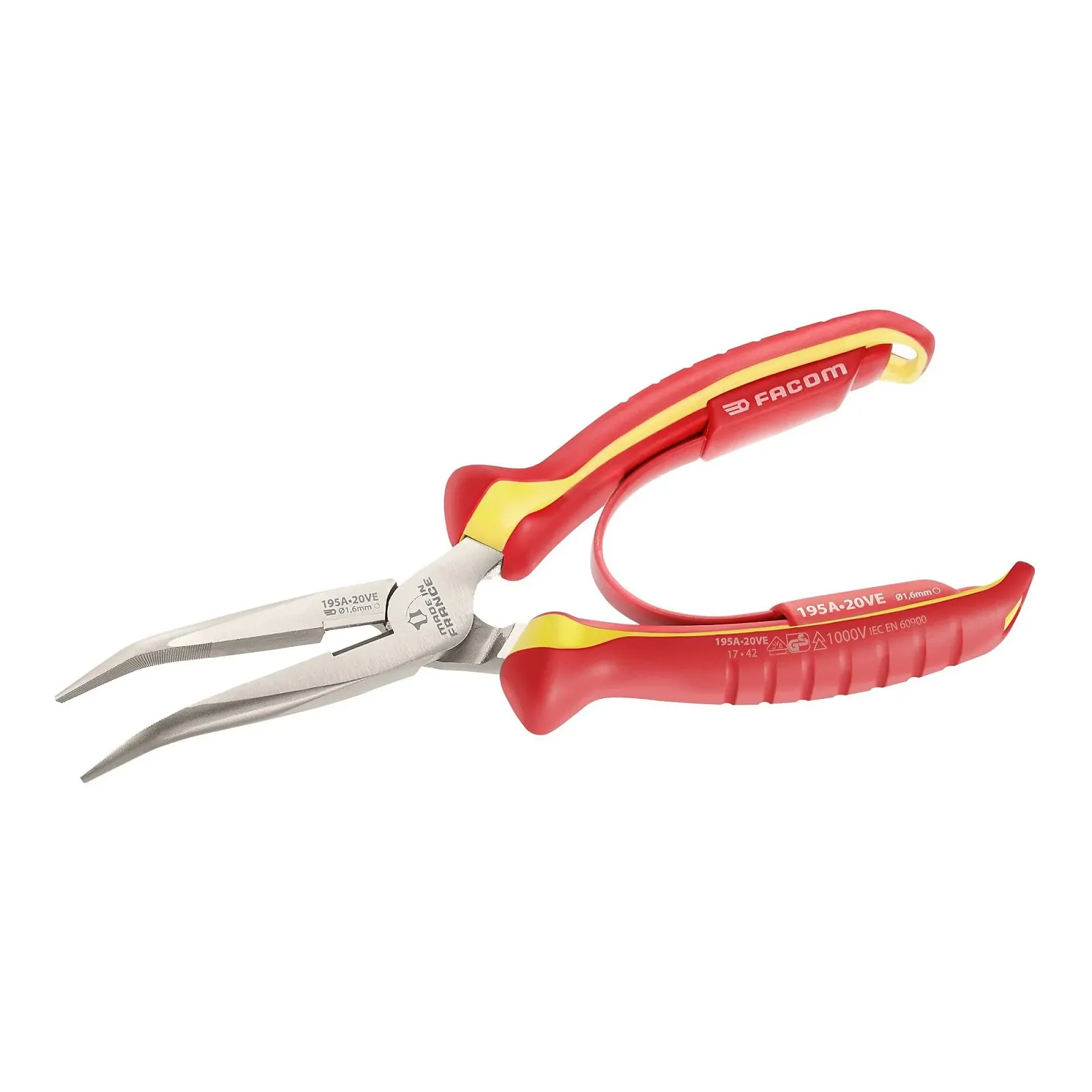 Плоскогубцы Facom 1000 V полукруглые 200 мм, фото №1