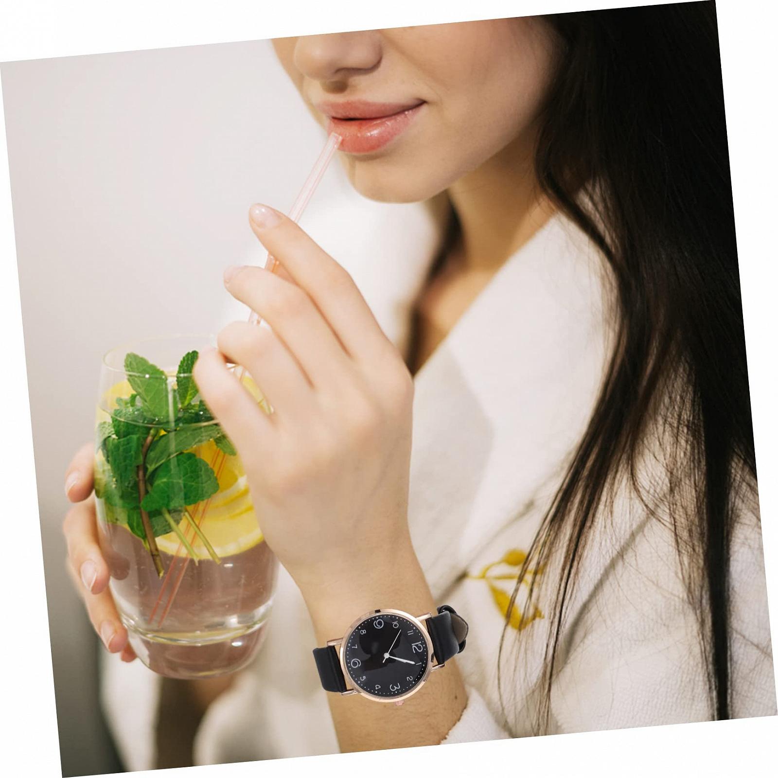 Женские наручные часы LIFKOME Кожаный ремешок, фото №5