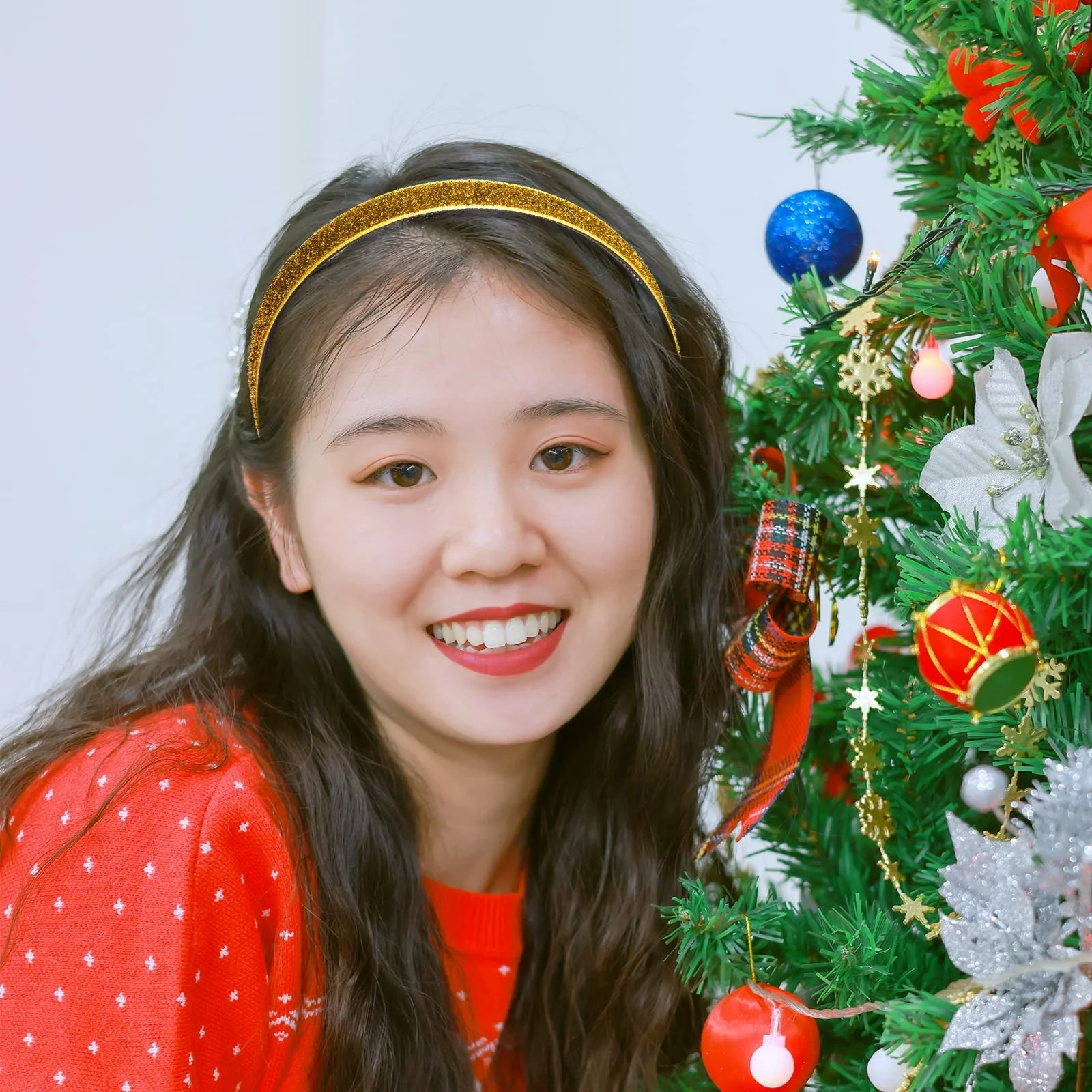 Обруч для волосся Блискучий 12 шт Різні кольори, фото №7