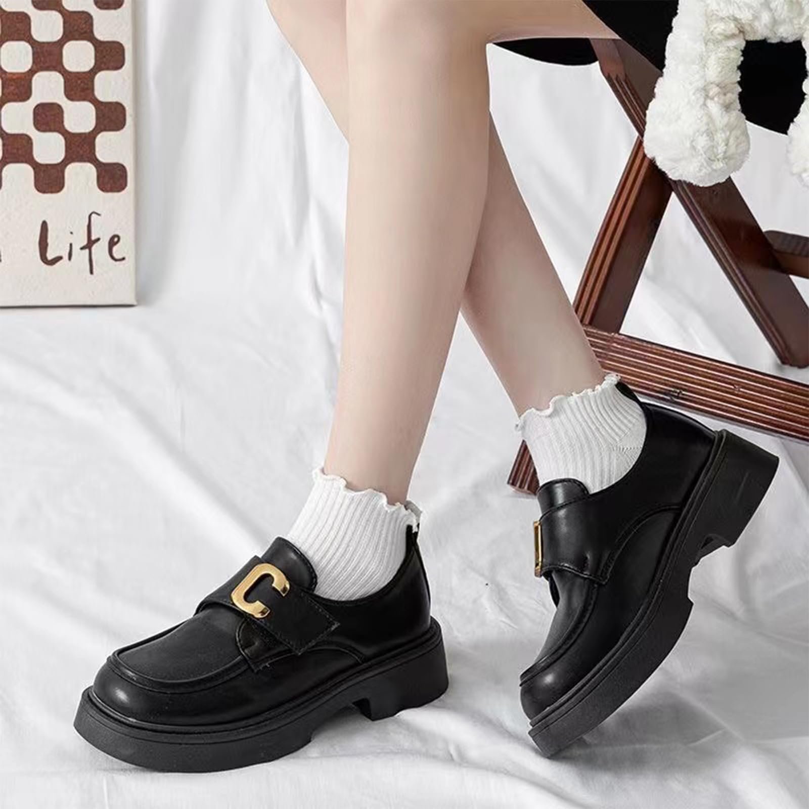 Шкарпетки з рюшами DMNQ (4 пари) Білий, фото №7