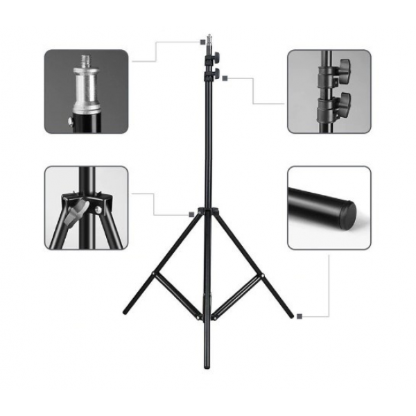 Постоянный студийный свет софтбокс 50/70 с лампой 125 Вт и стойкой 2.2м сумка для переноски, фото №4