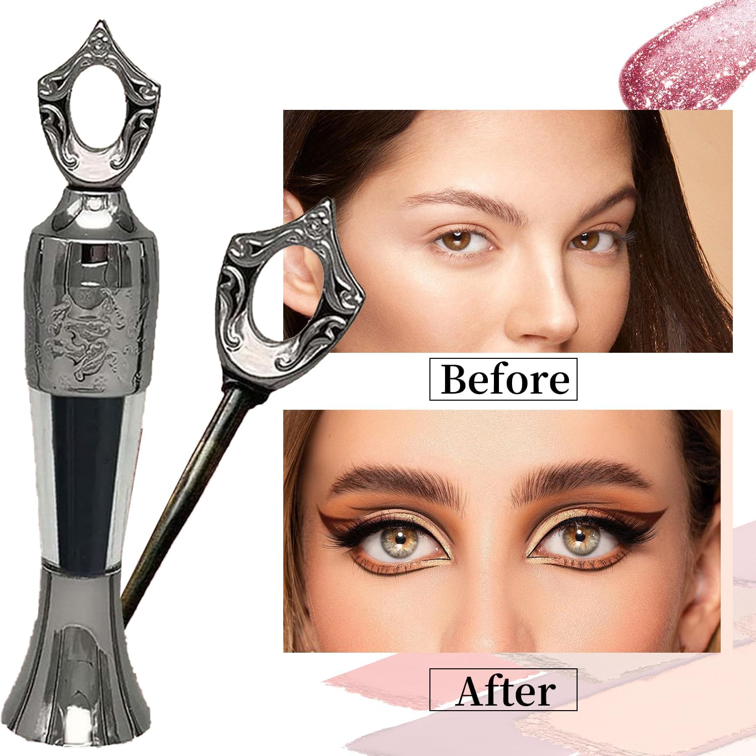 Eyeliner Natural Powder Long Lasting Smudgeproof Green, фото №5