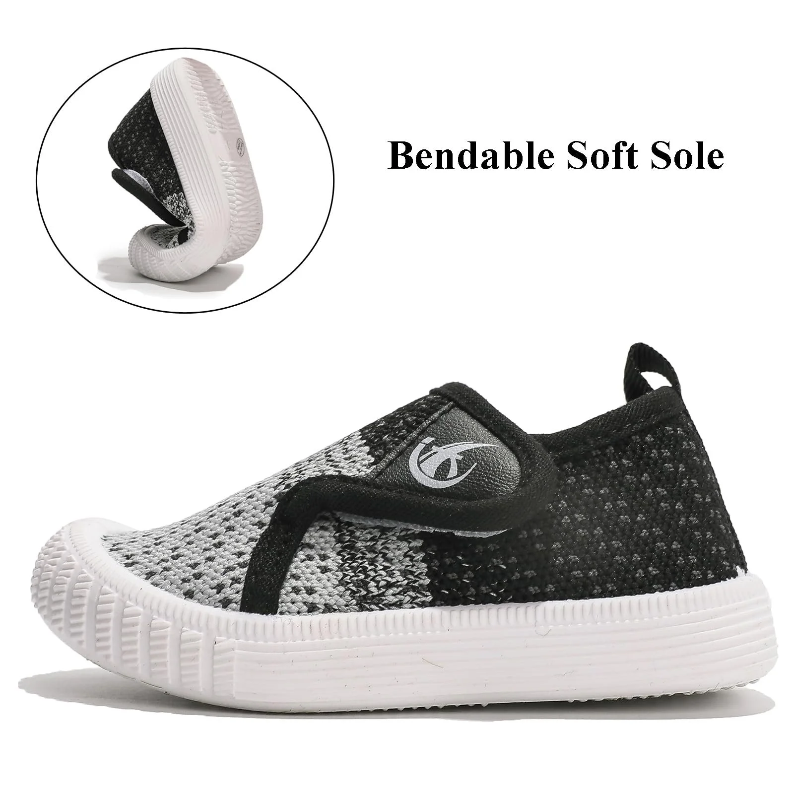 Спортивне взуття для хлопчиків DADAWEN на липучках, легкі шкільні кросівки для бігу для дівчаток, фото №3