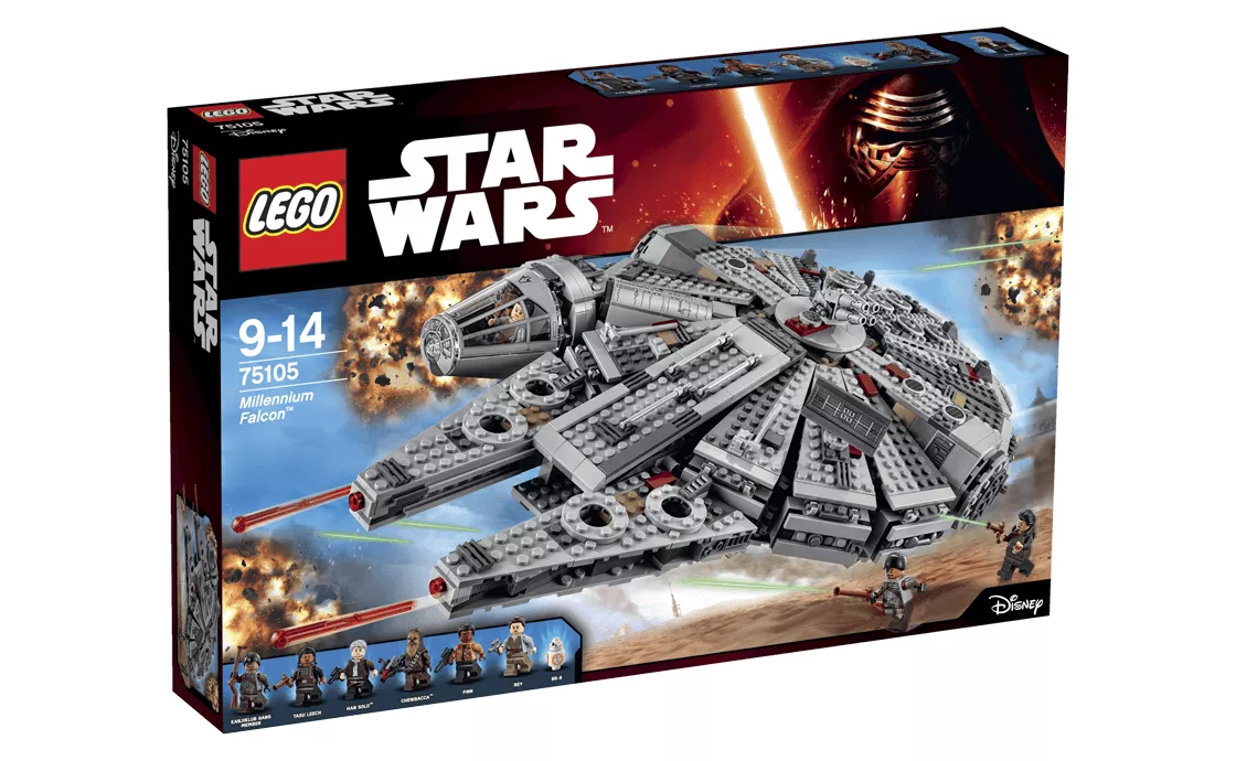 Конструктор LEGO Сокол Тысячелетия 1330 деталей 75105, фото №1
