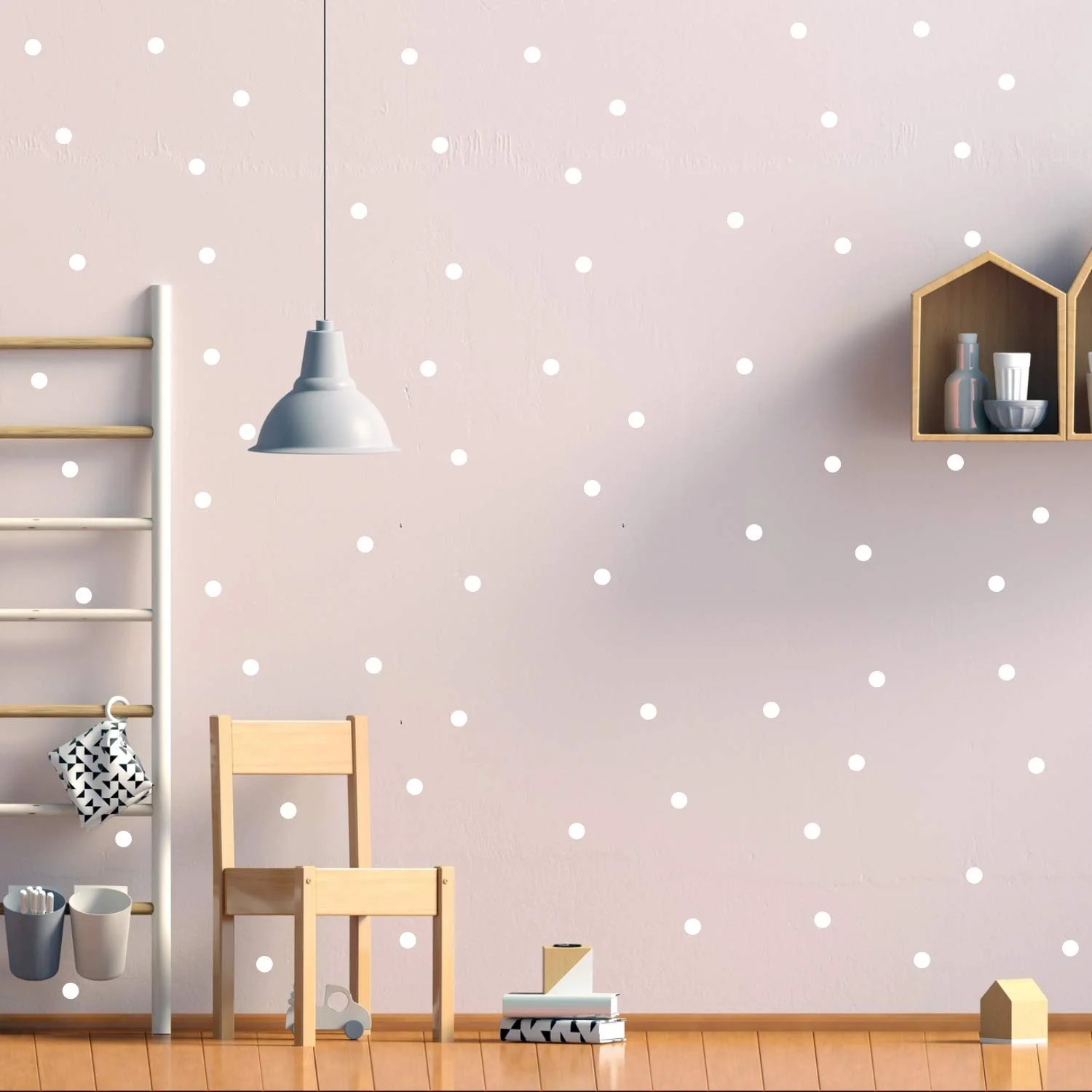 Наклейка на стіну timalo 73066-01-Light Grey G Круги 64 шт. Світло-сірий, фото №3