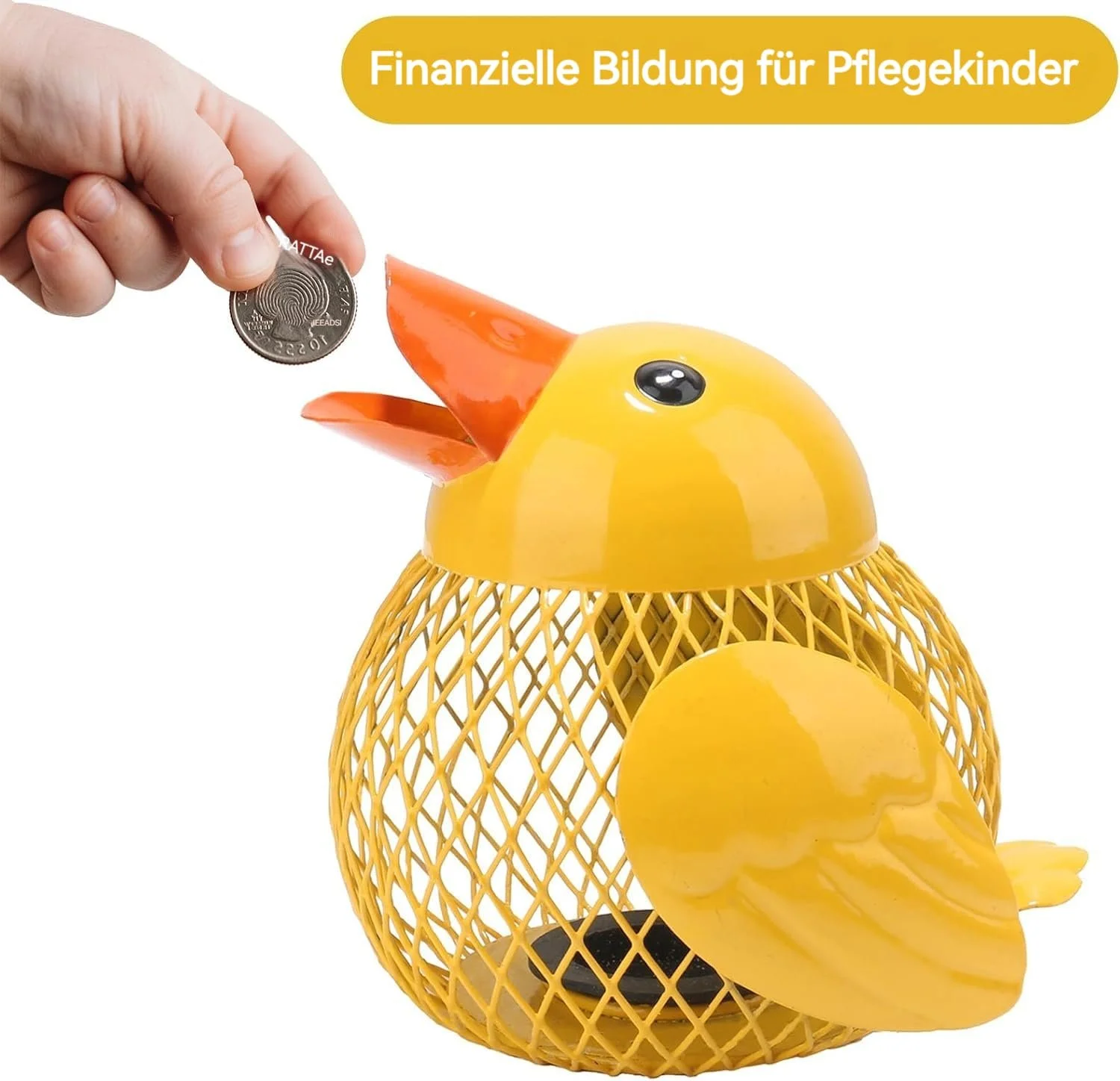 Скарбничка Mloarts металева у формі курчати та качки, фото №5