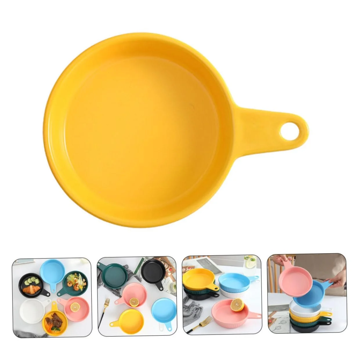 Форма для запікання порцелянова з ручкою жаростійка, фото №8