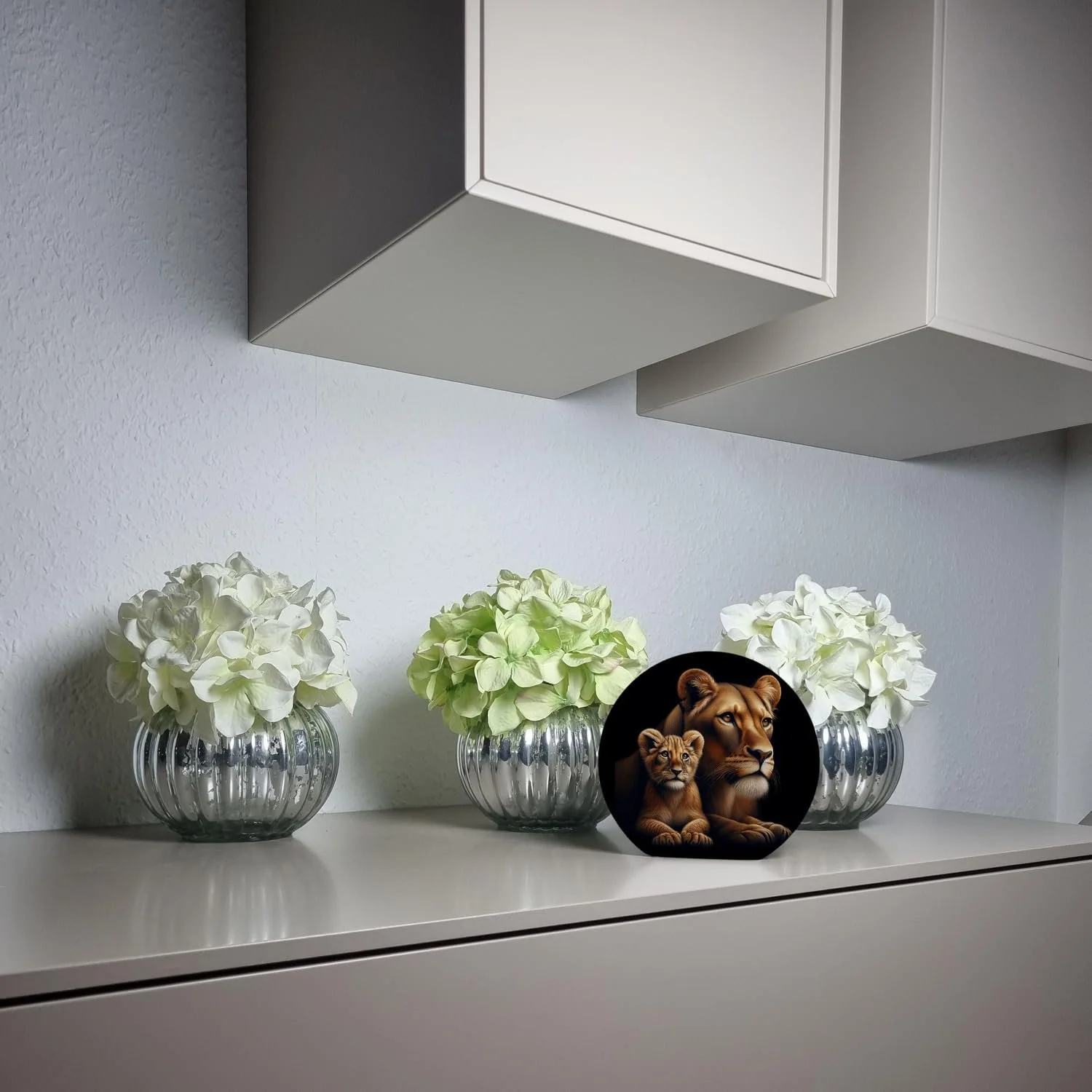 Скарбничка Lioness with Baby Lion керамічна різнокольорова, фото №4