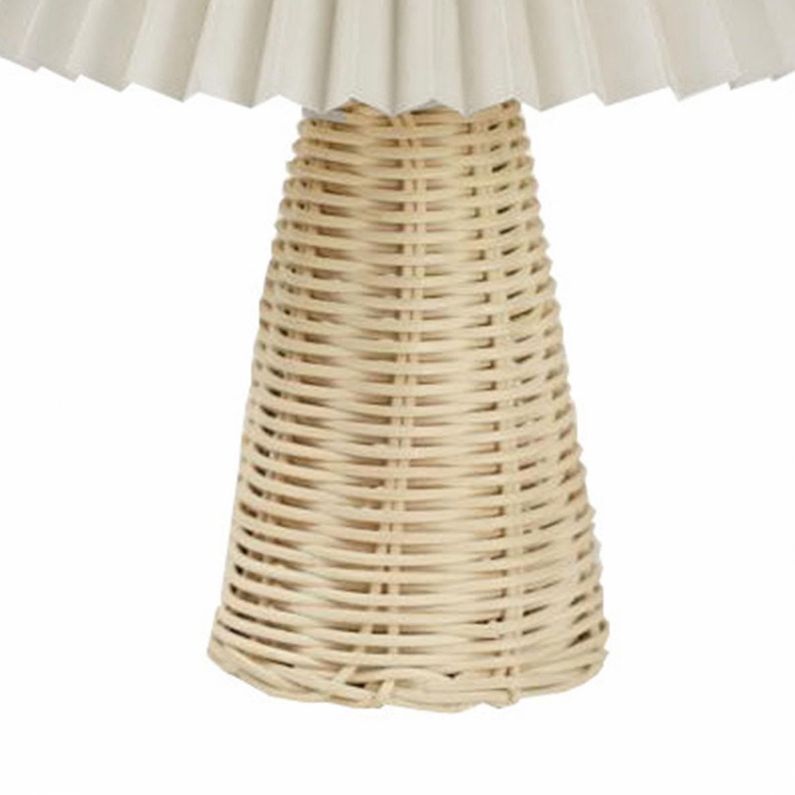 Настільна лампа Garosa Vintage Pleated Rattan, фото №8