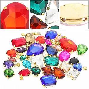 Пришивні скляні кристали STOBOK для аксесуарів для одягу synthetic.ua - Фото 1