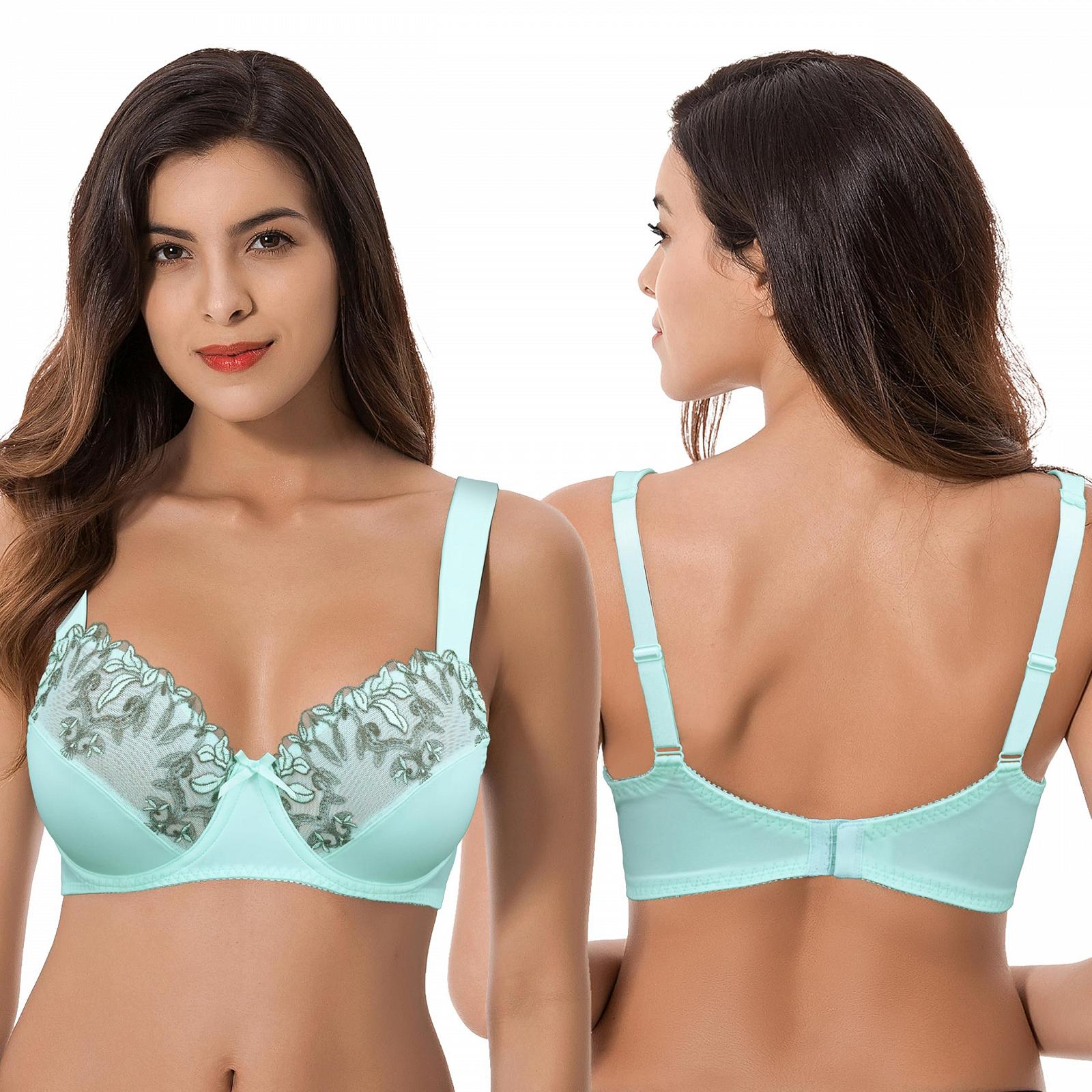 Бюстгальтери-мінімайзери Curve Muse Plus Size на кісточках без підкладки з вишитим мереживом 3 шт, фото №5 Бюстгальтери-мінімайзери Curve Muse Plus Size на кісточках без підкладки з вишитим мереживом 3 шт, фото №5