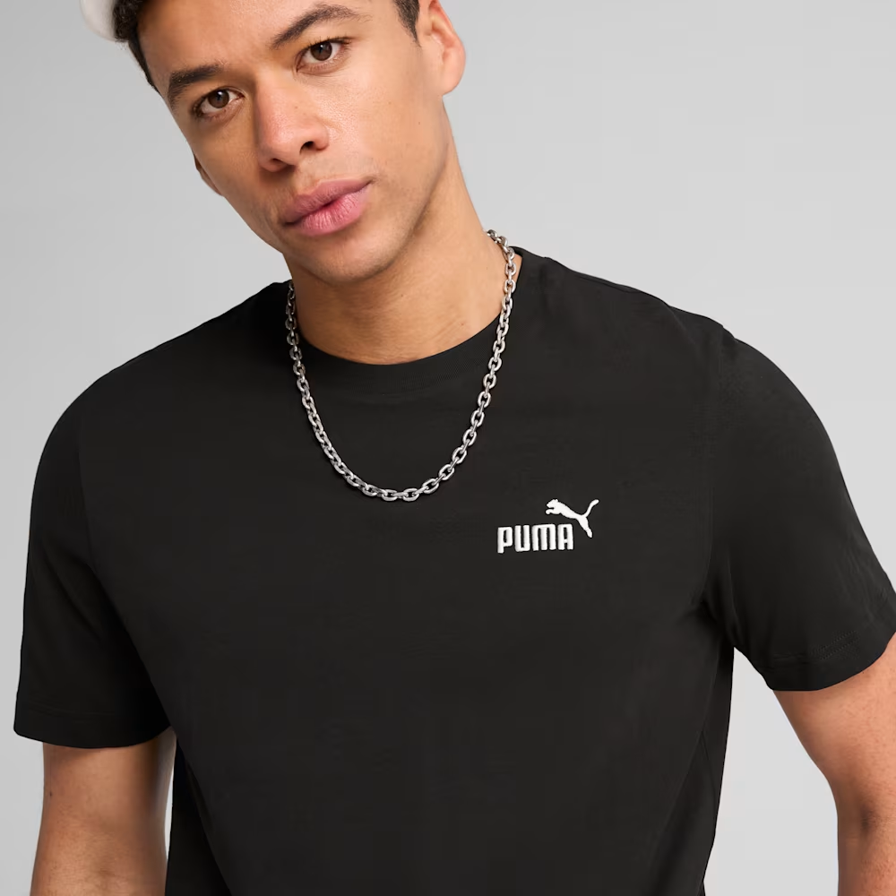 Футболка ESS Small No. 1 Logo Tee 68253401 Puma Чорний S, фото №4
