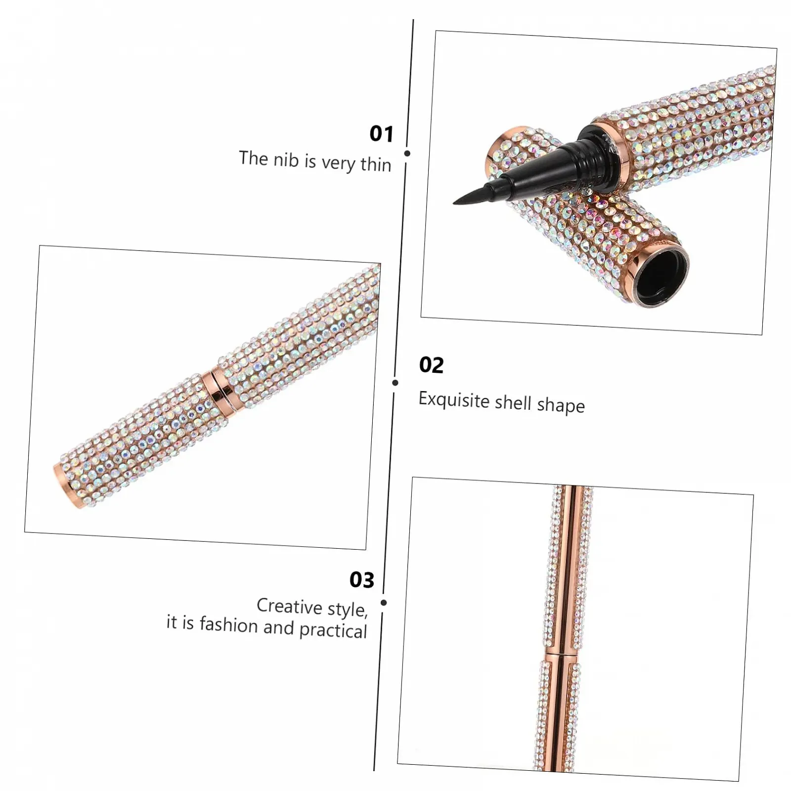 Підводка для очей MUSISALY Коричневий, фото №3