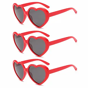 Солнцезащитные очки YAMEIZE в форме сердца в стиле 90-х годов. - Фото 1