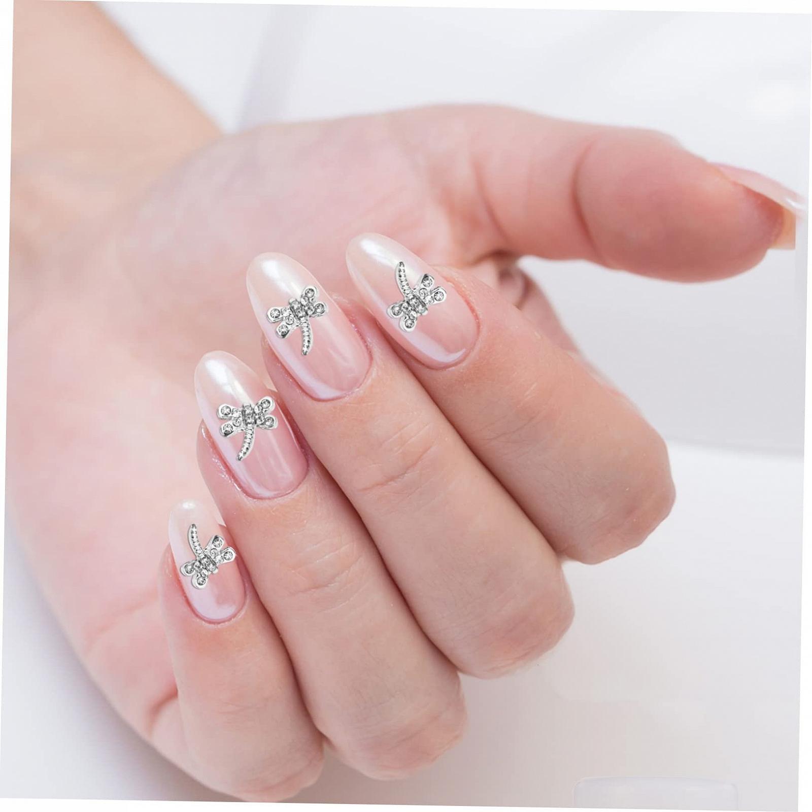 Украшения для ногтей FRCOLOR 80 шт., декоративные, стрекоза, высококачественный сплав, фото №3