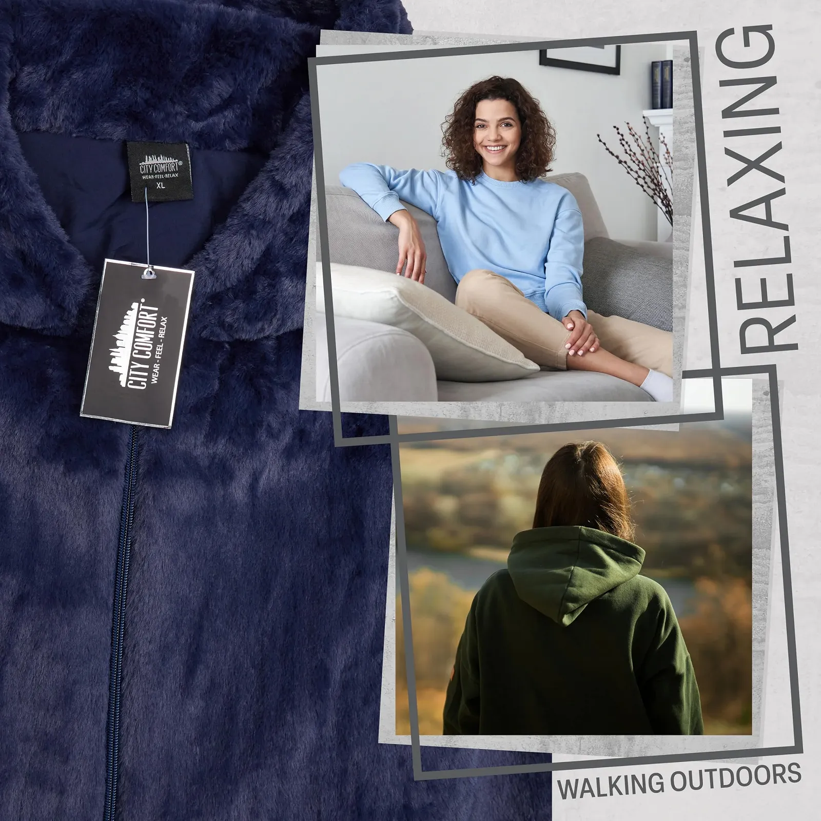 Пальто CityComfort З капюшоном Пухнасте Жіноче, фото №7 Пальто CityComfort З капюшоном Пухнасте Жіноче, фото №7