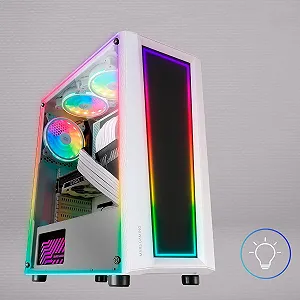 Корпус для ПК Mars Gaming MC-ART White / без БЖ / Білий synthetic.ua - Фото 1