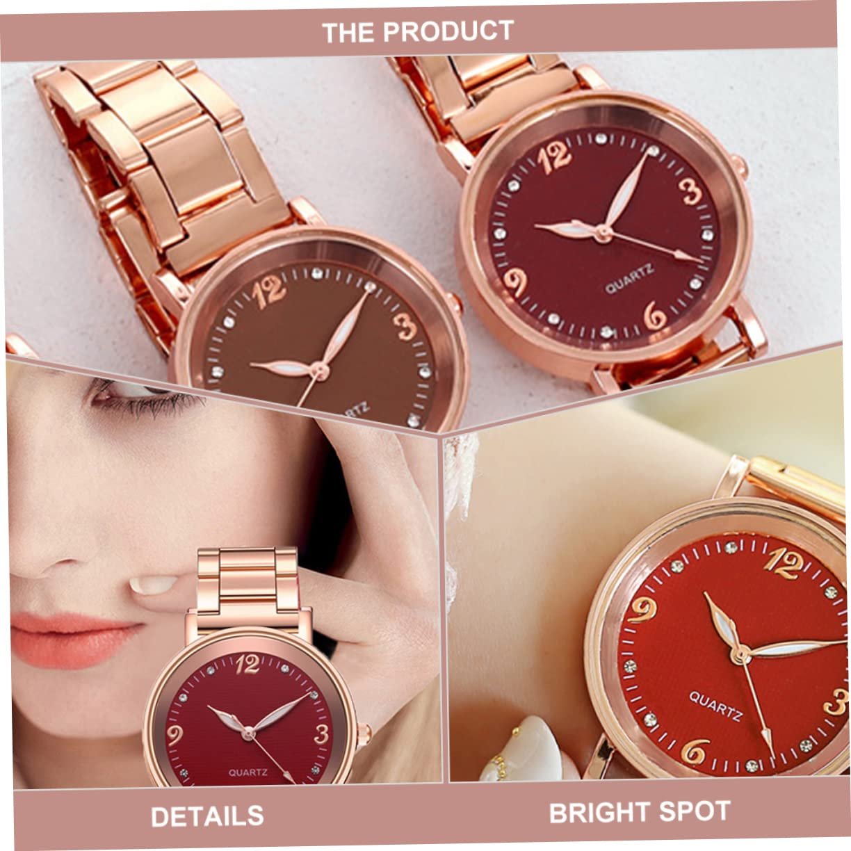 Женские наручные часы LIFKOME с окошком, люминесцентные, кварцевые, модные и дизайнерские, для дочери, жены, матери или подруг, фото №9