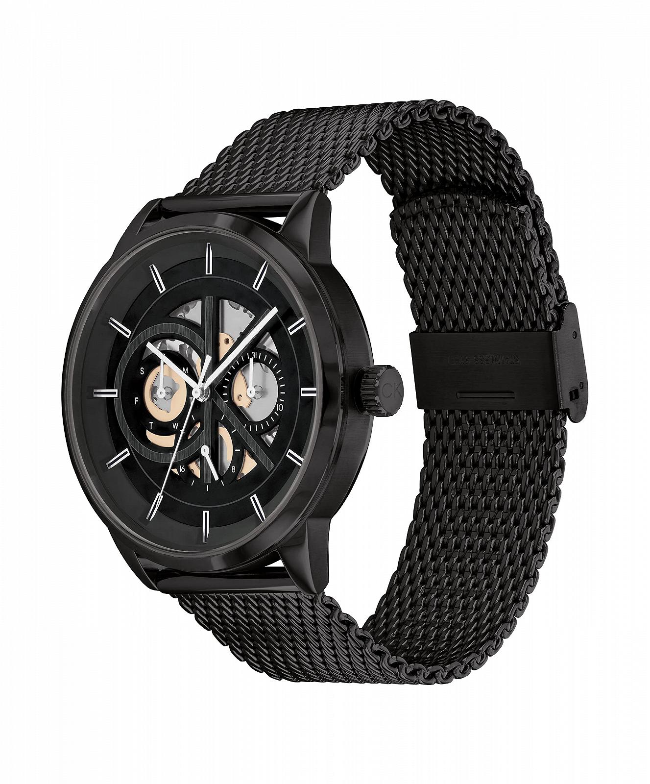 Годинник Calvin Klein Quartz Чоловічий Чорний Сталевий Ремінець 25200214, фото №1