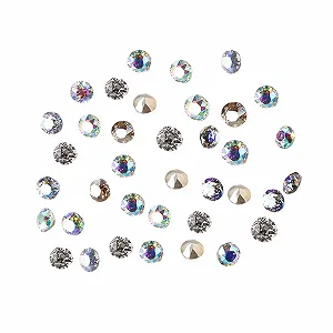 3D Кристалл Стразы Плоская задняя часть Прозрачные самоцветы для ногтей Искусство Декор Бриллианты - Фото 1