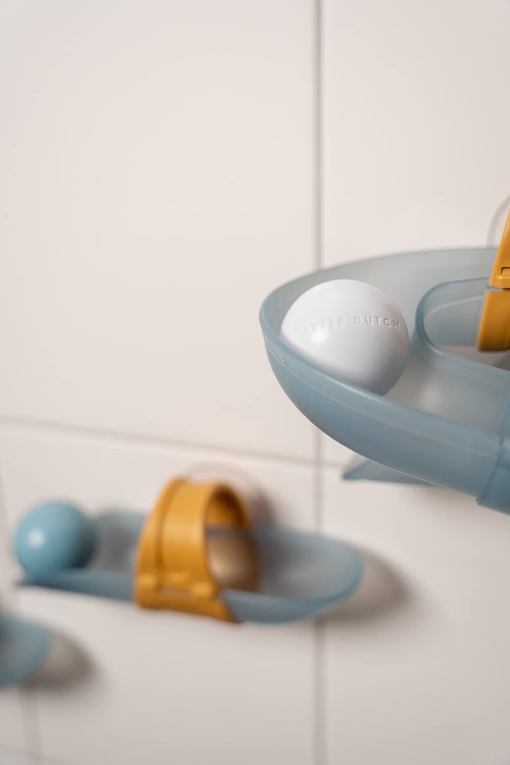 Іграшка для ванни Little Dutch Гірка для кульок Синій, фото №5
