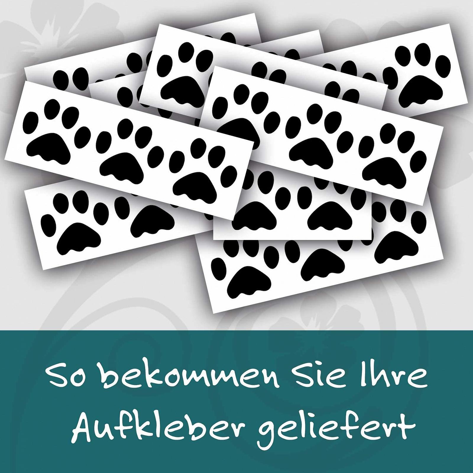 Наклейки на стіну kleb-Drauf 35 Paws глянцеві Grey, фото №4