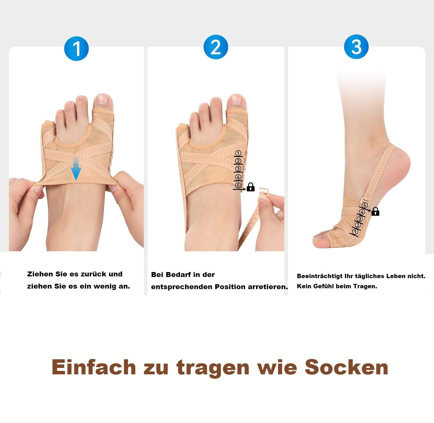 Коректор великого пальця стопи LAPLUIE Hallux Valgus, знеболення, фото №3