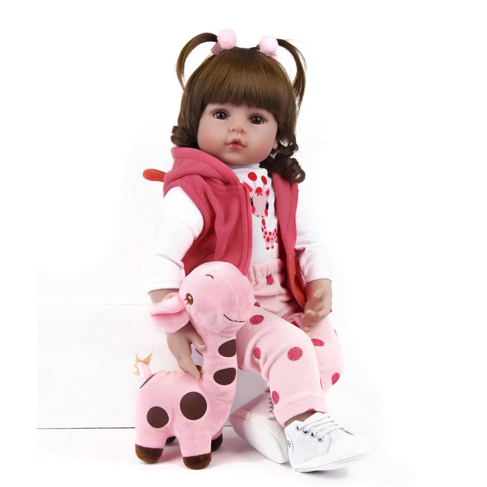 Кукла TYRUGD 20 Inch 50 cm Reborn Baby Doll Девочка Как Настоящий Ребёнок Мягкий Силиконовый Виниловый Реалистичная Ручная Работа Для Детей Подарок, фото №6