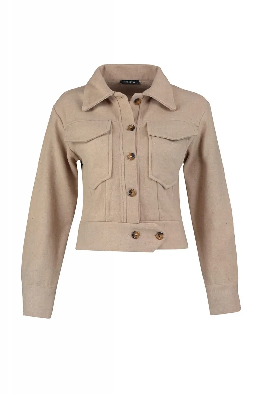 Жакет TRENDYOL Basic Regular однотонный, фото №4 Жакет TRENDYOL Basic Regular однотонный, фото №4