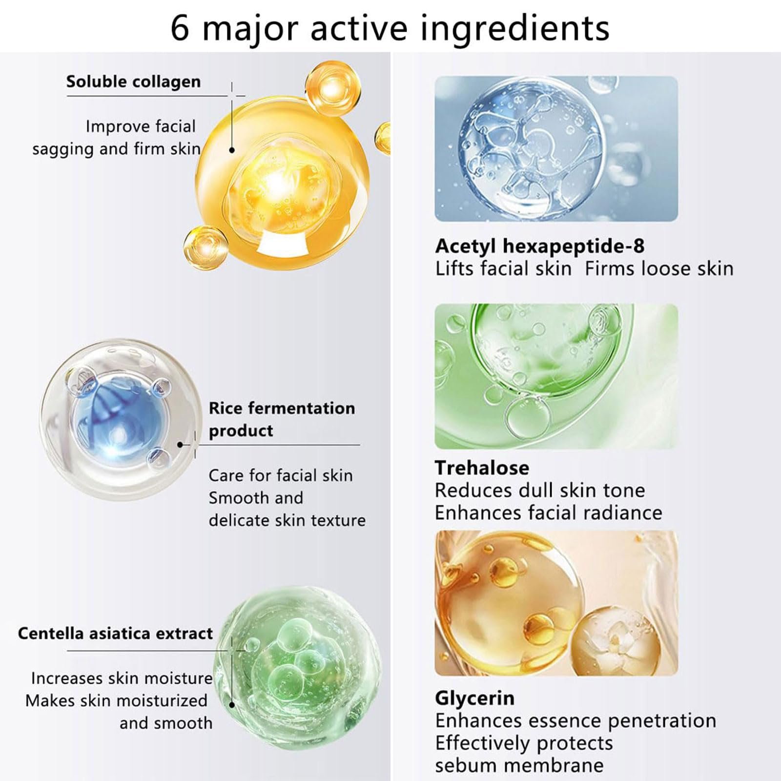 Гелева Маска для Обличчя 3D Ліфтинг Колаген, фото №7