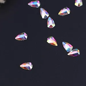 Стразы для ногтей Healvian 3 набора Кристалл драгоценные камни плоские задники для маникюра 10 штук * 3 synthetic.ua - Фото 1