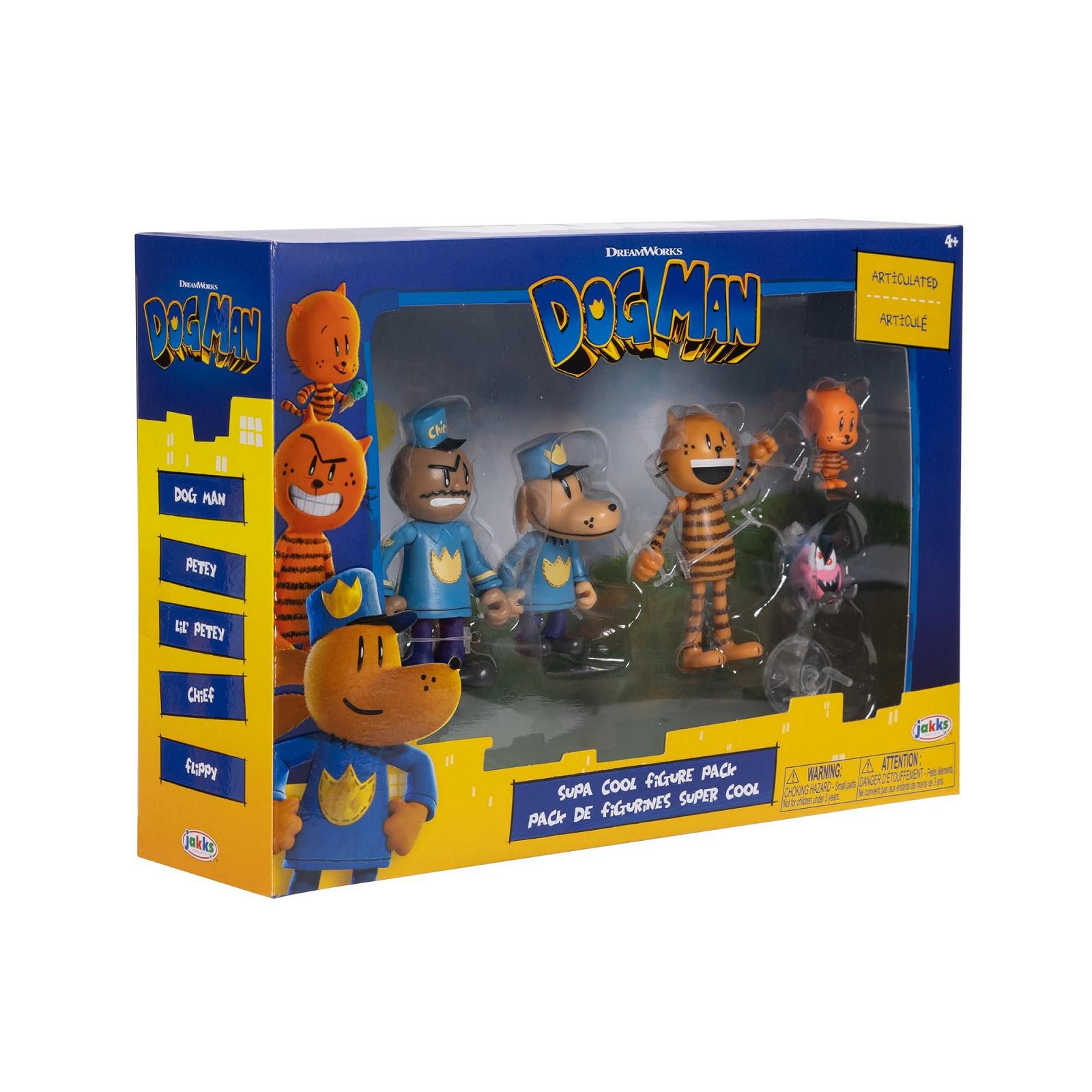 Фігурки Jakks Pacific Dog Man Ліл Піті, Піті, Шеф і Фліппі, 6,35 см, фото №6