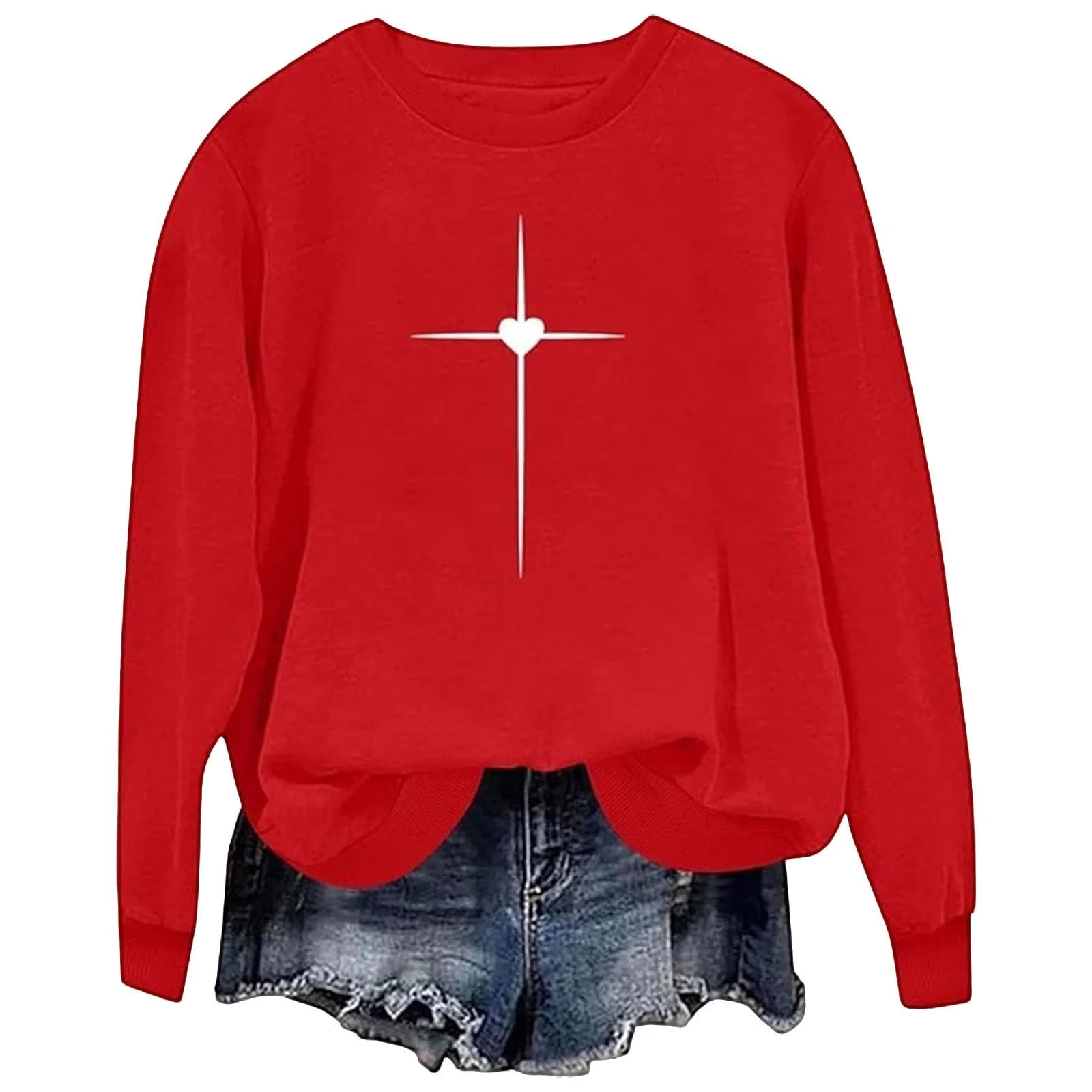 Флисовое худи для девочки с длинными рукавами, теплый зимний пуловер с милым узором в виде сердечек, повседневный детский верх, фото №1