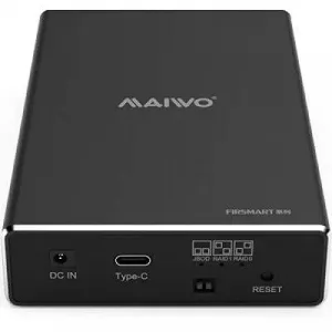 Карман внешний Maiwo 2*HDD 2.5" SATA/SSD up to 9.5mm USB3.1 GEN2 Type-C RAID 0,1 K25272C - Фото 1