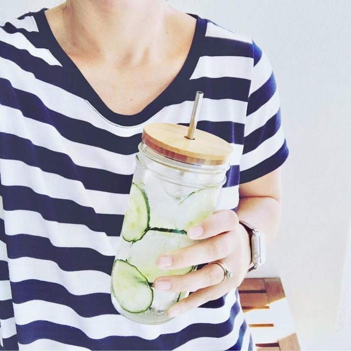 Банка Ball Mason Jars с деревянной крышкой и трубочкой 750 мл, фото №4