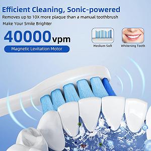 Електрична зубна щітка Vexloria Sonic 38000VPM IPX7 synthetic.ua - Фото 1