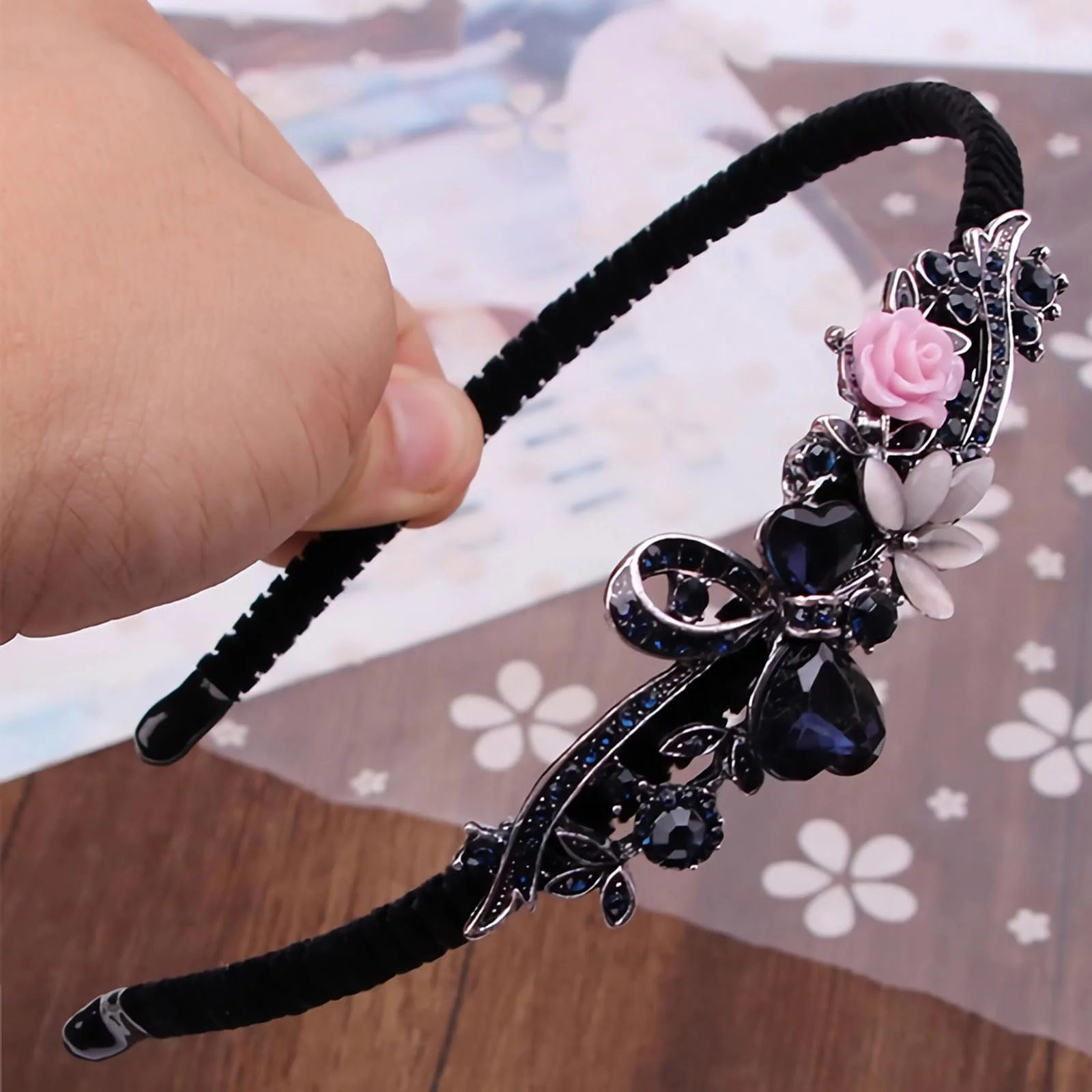 Обруч Квітка Кристал, фото №7