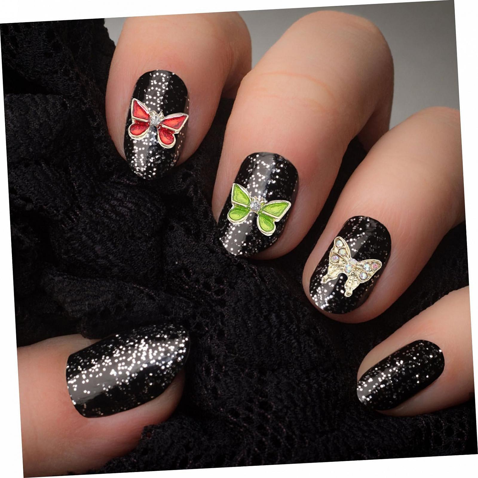 Украшения для ногтей Бабочки, Набор 40 шт, фото №9