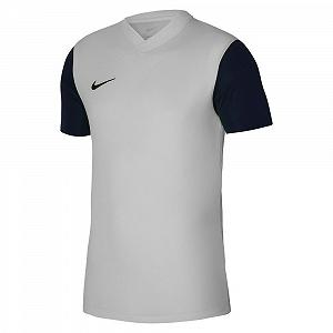 Футболка Nike Tiempo Prem II JSY SS DH8035-052 Серо-черная M - Фото 1