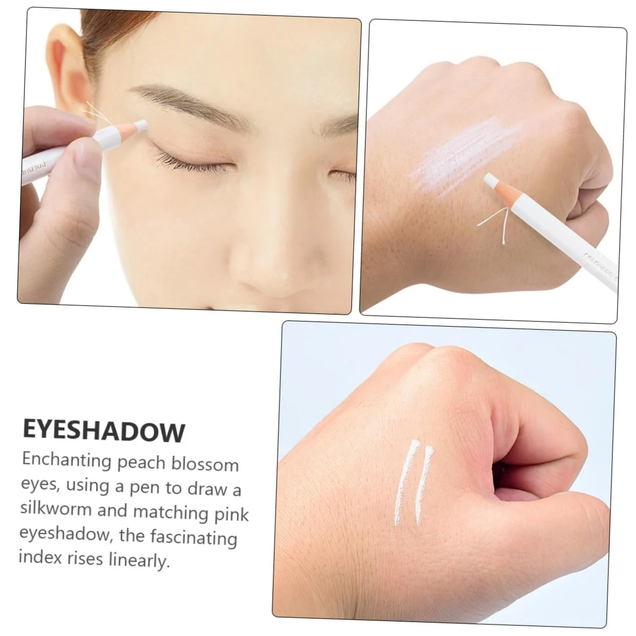 Карандаш для глаз minkissy Белый, фото №2