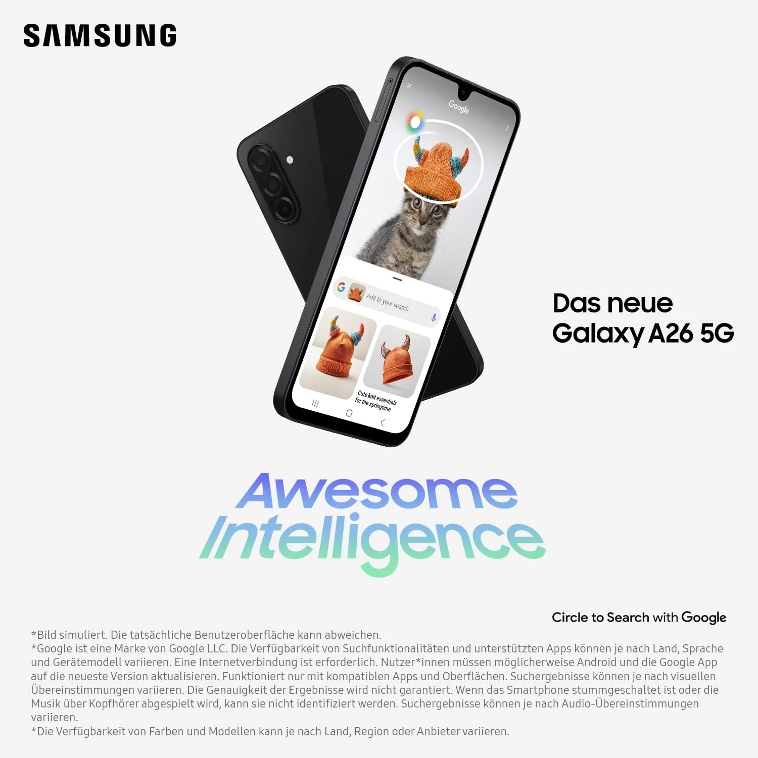 Смартфон Samsung Galaxy A26 5G 8GB RAM 256GB 50 MP Black, фото №3 Смартфон Samsung Galaxy A26 5G 8GB RAM 256GB 50 MP Black, фото №3
