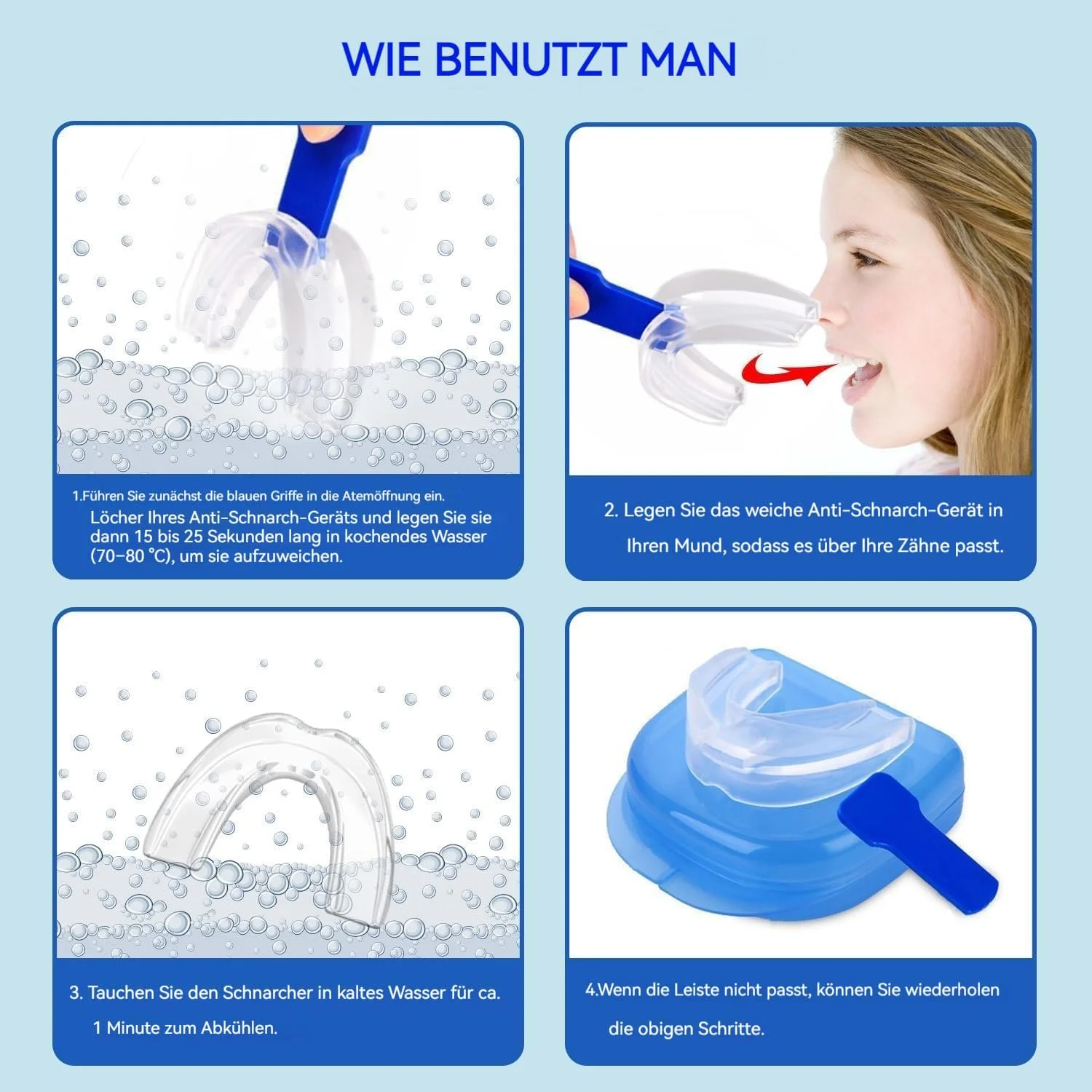 Средство от храпа Капа от храпа Стопер от храпа (Синий), фото №4