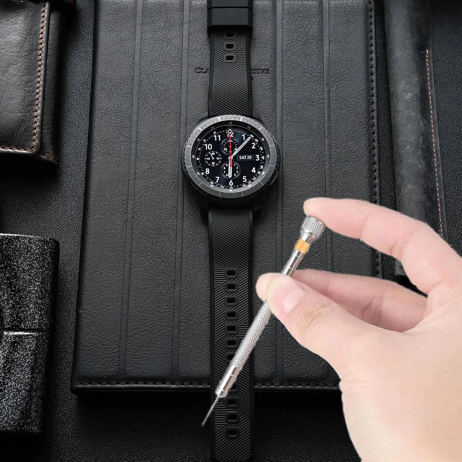 Набір прецизійних годинникових викруток 10 шт. 0,6–2,0 мм з розмагнічувачем, фото №4