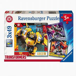 Пазл Ravensburger Transformers 3 x 49 елементів 21 x 21 см - Фото 1